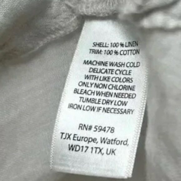 Saint Tropez West Linen Shirt Tunic Size Large - Picture 7 of 7